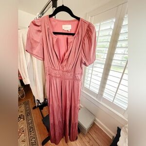 Anthropologie Somerset Maxi Dress Satin